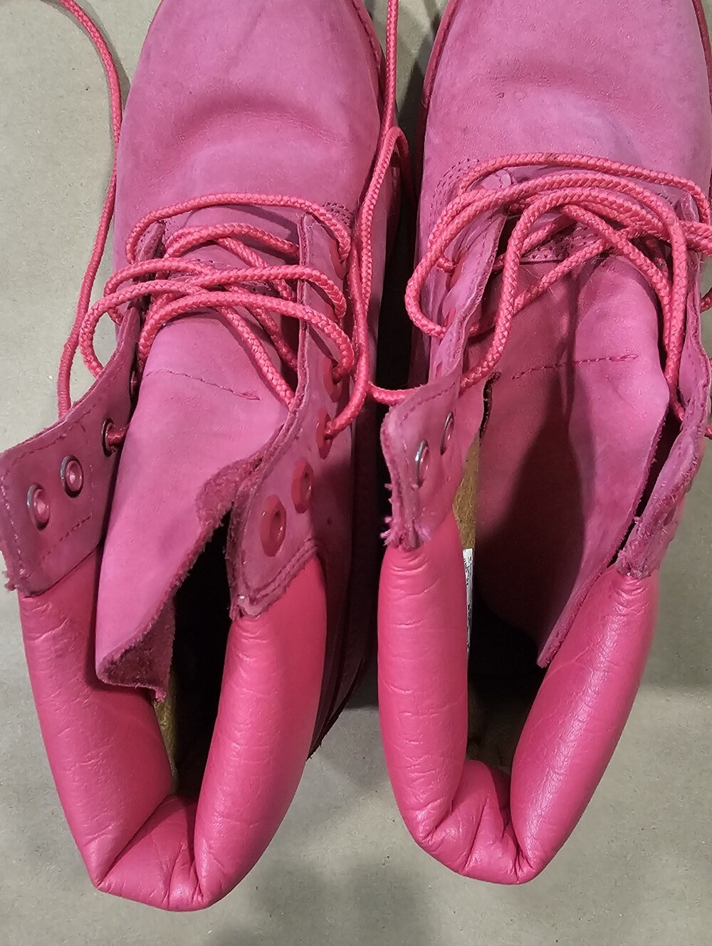 Timberland Women’s Hot Pink Lace-Up Boots